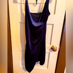 Blue Velvet Cocktail Dress